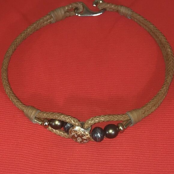 VTG HANDMADE BRAIDED LEATHER BELT main image 13